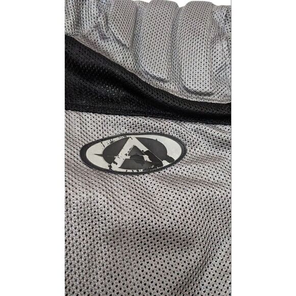 AGV‎ Sport Mens Large Gray Black Armored Motorcycle Jacket Padded - Picture 3 of 7